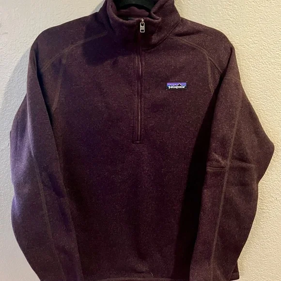 Patagonia Women's Better Sweater 1/4 Zip Pullover - Medium - Obsidian Plum NWT